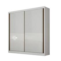 Guarda Roupa Solteiro 2 Portas 3 Gavetas Virtus MDF Branco Guarda Roupa Solteiro 2 Portas 3 Gavetas Virtus MDF Branco