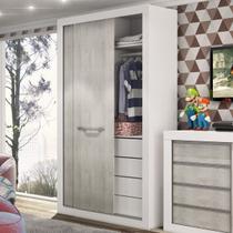 Guarda-Roupa Solteiro 2 Portas 4 Gavetas Fresno 1440 - Percasa Guarda-Roupa Solteiro 2 Portas 4 Gavetas Fresno 1440 - Percasa