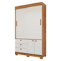 Guarda-Roupa Solteiro 2 portas Correr 3 Gavetas Alice Panan Roupeiro