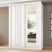 Guarda Roupa Solteiro 2 Portas Darvi Com Espelho Direito Carraro Branco Guarda Roupa Solteiro 2 Portas Darvi Com Espelho Direito Carraro Branco