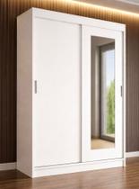 Guarda-roupa Solteiro 2 Portas de Correr 1 Espelho 1 Gaveta 6 Prateleiras 1 Cabideiro Palhoça