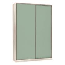 Guarda Roupa Solteiro 2 Portas de Correr 3 Gavetas Prime Plus 159 cm Luciane Móveis