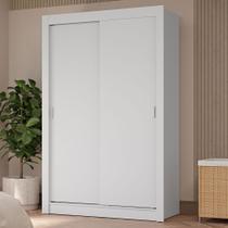Guarda-Roupa Solteiro 2 Portas de Correr 4 Gavetas Branco Vivare Plus Madesa