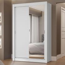 Guarda-Roupa Solteiro 2 Portas de Correr com Espelho 2 Gavetas Vivare Madesa