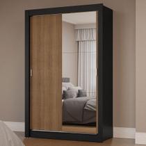 Guarda-Roupa Solteiro 2 Portas de Correr com Espelho Milano Madesa