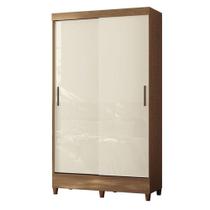 Guarda Roupa Solteiro 2 Portas De Correr Com Pés Fit Jequitibá Off Acetinado - Santos Andirá Guarda Roupa Solteiro 2 Portas De Correr Com Pés Fit Jequitibá Off Acetinado - Santos Andirá