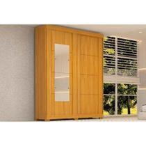 Guarda Roupa Solteiro 2 Portas de Correr e 2 Gavetas c/ Espelho Helena Flex Nature/Nature ou Off White - ACP Guarda Roupa Solteiro 2 Portas de Correr e 2 Gavetas c/ Espelho Helena Flex Nature/Nature ou Off White - ACP
