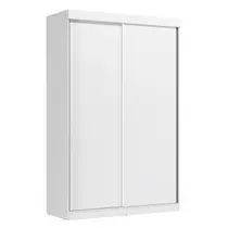 Guarda-Roupa Solteiro 2 Portas de Correr e 2 Gavetas Peônia Yescasa Branco