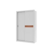 Guarda Roupa Solteiro 2 Portas de Correr e 2 Gavetas Vivacce 835 Flex Branco ou Branco c/ Freijo - Carraro Guarda Roupa Solteiro 2 Portas de Correr e 2 Gavetas Vivacce 835 Flex Branco ou Branco c/ Freijo - Carraro