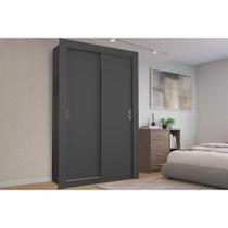 Guarda Roupa Solteiro 2 Portas de Correr PH 1728 Grafite - Herval Guarda Roupa Solteiro 2 Portas de Correr PH 1728 Grafite - Herval