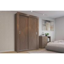 Guarda Roupa Solteiro 2 Portas de Correr PH 1728 Nogueira - Herval Guarda Roupa Solteiro 2 Portas de Correr PH 1728 Nogueira - Herval