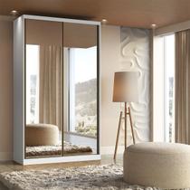 Guarda Roupa Solteiro 2 Portas de Espelho 1,38m Altezza Belmax