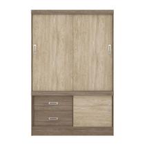 Guarda Roupa Solteiro 2 Portas Estilo II 22520 Nogal / Vanilla Touch Demóbile