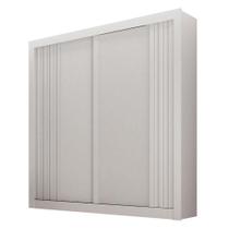 Guarda Roupa Solteiro 2 Portas Milano Branco Leifer Móveis