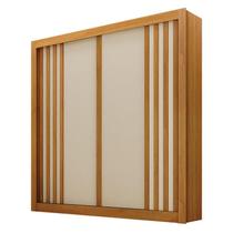 Guarda Roupa Solteiro 2 Portas Milano Cinamomo Off White Leifer Móveis