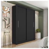 Guarda Roupa Solteiro 2 Portas Preto New Glass Caemmun Guarda Roupa Solteiro 2 Portas Preto New Glass Caemmun