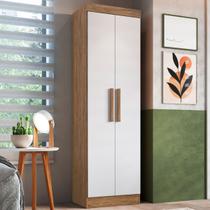 Guarda-roupa Solteiro 2 Portas Wood/branco Rp2201 - Decibal