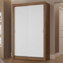 Guarda-roupa Solteiro 2Portas Correr 2 Gavetas Rustic/branco
