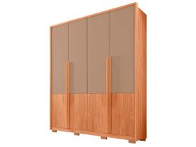 Guarda-roupa Solteiro 3 Gavetas 4 Portas Caemmun Francis