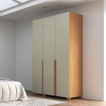 Guarda Roupa Solteiro 3 Portas 2 Gavetas 100% MDF 135cm Basic W203 Pradel Móveis