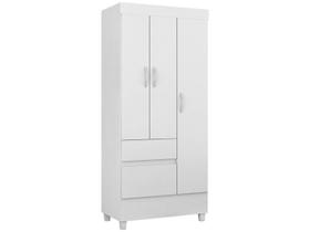 Guarda Roupa Solteiro 3 Portas 2 Gavetas com Pés Wind Demóbile Guarda Roupa Solteiro 3 Portas 2 Gavetas com Pés Wind Demóbile