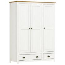 Guarda Roupa Solteiro 3 Portas 2 Gavetas Madeira Maciça Mazzaro F06 Branco Freijó - Lyam Decor Guarda Roupa Solteiro 3 Portas 2 Gavetas Madeira Maciça Mazzaro F06 Branco Freijó - Lyam Decor