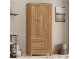 Guarda roupa solteiro 3 portas 2 Gavetas Wind 32860 Amêndola Demóbile Guarda roupa solteiro 3 portas 2 Gavetas Wind 32860 Amêndola Demóbile