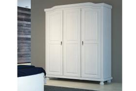 Guarda-Roupa Solteiro 3 Portas 4 Prateleiras Madeira Maciça Provençal Bastian Guarda-Roupa Solteiro 3 Portas 4 Prateleiras Madeira Maciça Provençal Bastian