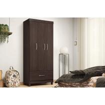 Guarda Roupa Solteiro 3 Portas e 1 Gaveta Prince Cafe Touch - Demóbile Guarda Roupa Solteiro 3 Portas e 1 Gaveta Prince Cafe Touch - Demóbile