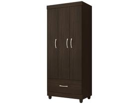 Guarda Roupa Solteiro 3 Portas e 1 Gaveta Realeza
