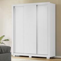 Guarda Roupa Solteiro 3 Portas e 2 Gavetas Branco TX