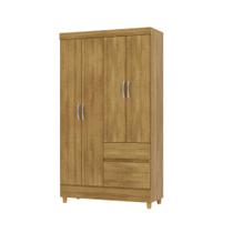 Guarda Roupa Solteiro 4 Portas 1 metro Ideal Plus Com Cabideiro e Prateleiras Internas VLR Móveis