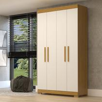 Guarda-roupa Solteiro 4 Portas 100% MDF 110cm Papoulas Espresso Móveis Guarda-roupa Solteiro 4 Portas 100% MDF 110cm Papoulas Espresso Móveis