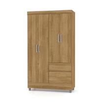 Guarda Roupa Solteiro 4 Portas 102 cm Rio Plus Nature - Pallazio Guarda Roupa Solteiro 4 Portas 102 cm Rio Plus Nature - Pallazio
