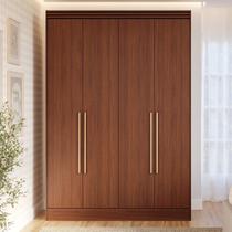 Guarda-Roupa Solteiro 4 Portas 159cm 100% MDF Lumiar Espresso Móveis Marrom/Jequitiba Guarda-Roupa Solteiro 4 Portas 159cm 100% MDF Lumiar Espresso Móveis Marrom/Jequitiba