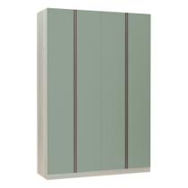 Guarda-roupa Solteiro 4 Portas 160 Cm Verde Jade