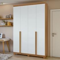 Guarda Roupa Solteiro 4 Portas 2 Gavetas Alonzo 100% MDF