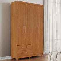 Guarda Roupa Solteiro 4 Portas 2 Gavetas Canadá Plus Conquista Móveis