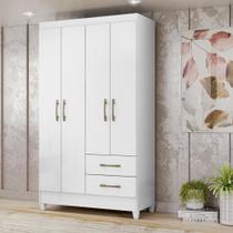 Guarda Roupa Solteiro 4 Portas 2 Gavetas Chile Moval