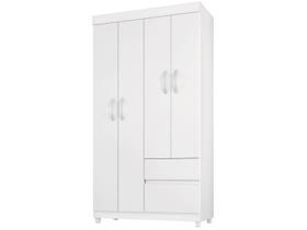 Guarda-roupa Solteiro 4 Portas 2 Gavetas Demóbile Lotus