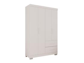 Guarda-roupa Solteiro 4 Portas 2 Gavetas Estrela Premium Salleto Guarda-roupa Solteiro 4 Portas 2 Gavetas Estrela Premium Salleto