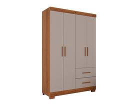Guarda-roupa Solteiro 4 Portas 2 Gavetas Estrela Premium Salleto