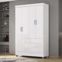 Guarda Roupa Solteiro 4 Portas 2 Gavetas Exemplar Plus