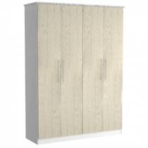 Guarda-Roupa Solteiro 4 Portas 2 Gavetas