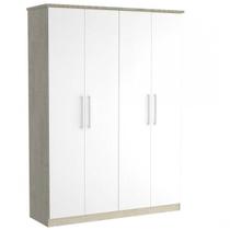 Guarda-Roupa Solteiro 4 Portas 2 Gavetas