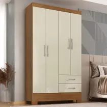 Guarda-Roupa Solteiro 4 Portas 2 Gavetas Imperatriz Rodial Guarda-Roupa Solteiro 4 Portas 2 Gavetas Imperatriz Rodial