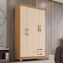 Guarda-Roupa Solteiro 4 Portas 2 Gavetas Itapema