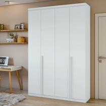 Guarda Roupa Solteiro 4 Portas 2 Gavetas MDF Alonzo 153.5cm Branco Guarda Roupa Solteiro 4 Portas 2 Gavetas MDF Alonzo 153.5cm Branco