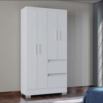 Guarda Roupa Solteiro 4 Portas 2 Gavetas Nápoles Poquema Guarda Roupa Solteiro 4 Portas 2 Gavetas Nápoles Poquema