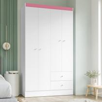 Guarda Roupa Solteiro 4 Portas 2 Gavetas Vesta